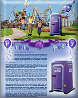 THE PURPLE POTTY PORTABLE RESTROOM