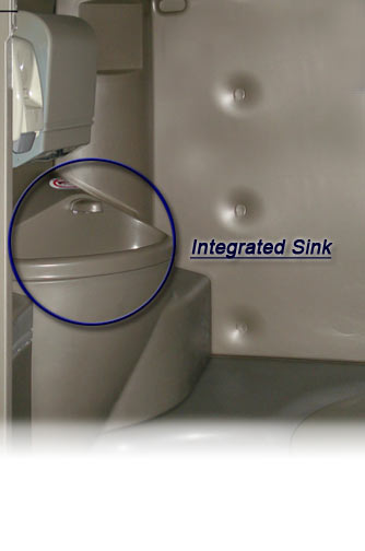 Contractor's Head Porta Potty inside
