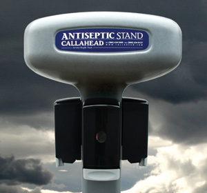 Antiseptic Stand with 4 Dispensers