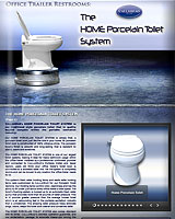 The HOME Porcelain Toilet System for Office Trailers