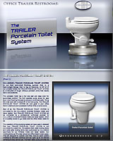 The TRAILER Porcelain Toilet System for Office Trailers