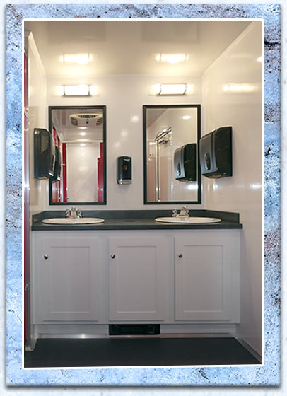 The Flagstone Portable Restroom The Flagstone Portable Restroom
