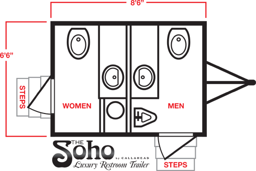 Restroom Trailers New York: The SOHO Luxury Restroom Trailer by