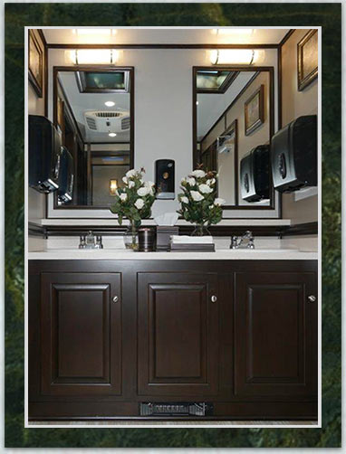 Woodlawn Luxury Restroom Trailer interior view
