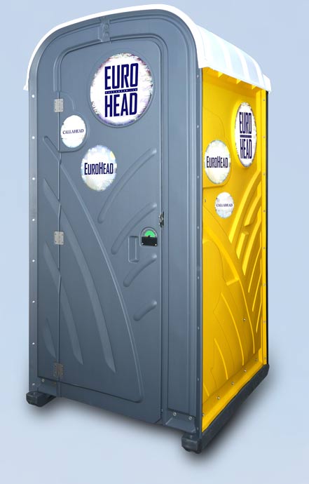 The EuroHead Restroom Toilet Vanity with Sinks and Mirror The EuroHead Restroom Toilet Sinks and Mirror