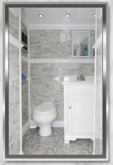 The headrest Restroom Toilet Vanity with Sinks and Mirror The headrest Restroom Toilet Sinks and Mirror