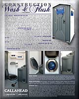 The Construction Wash & Flush Porta Potty