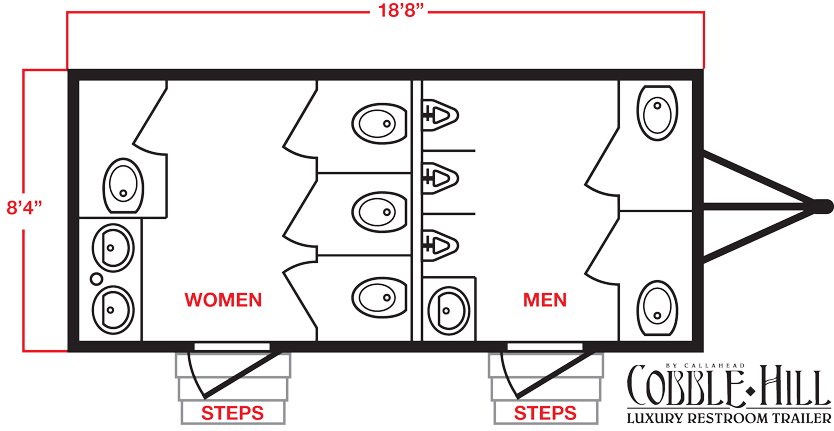 Restroom Trailer Trailer Layout Restroom Trailer Trailer Layout