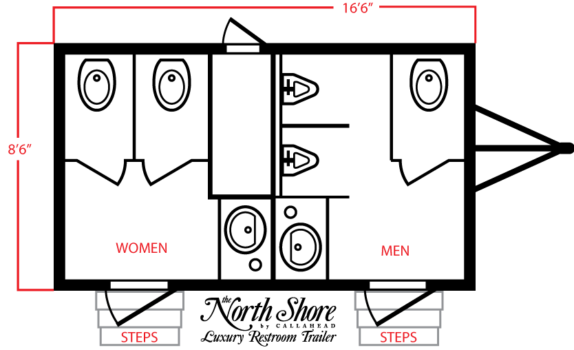 The North Shore Restroom Trailer Layout