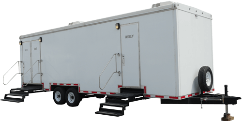 Restroom Trailer interior view