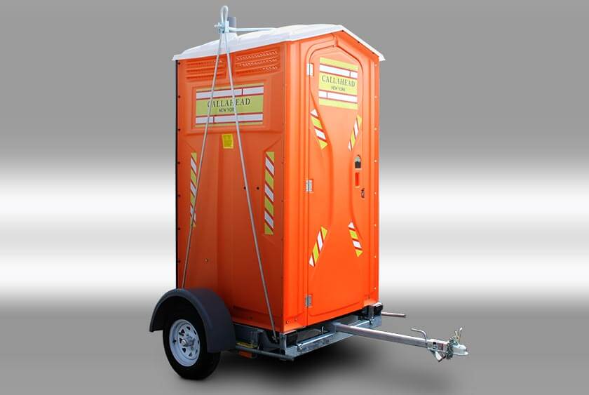 The Safety Head Portable Restroom Trailer