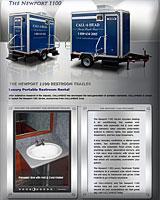 The Newport 1100 Restroom Trailer