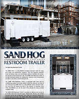 THE SAND HOG RESTROOM TRAILER