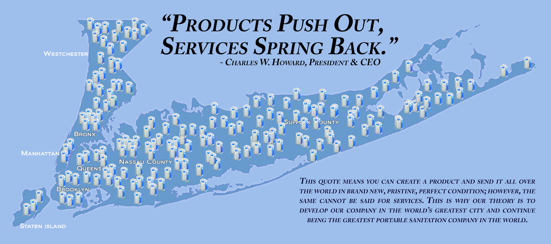 Products Push Out, Services Spring Back- Charles W. Howard, President and CEO