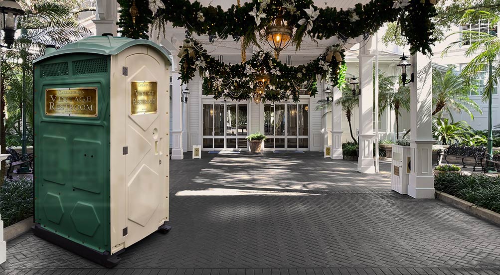 The VINTAGE Portable Restroom at an Estate in New York