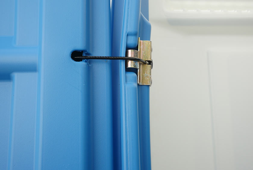 SPRING LOADED DOOR CLOSES AUTOMATICALLY