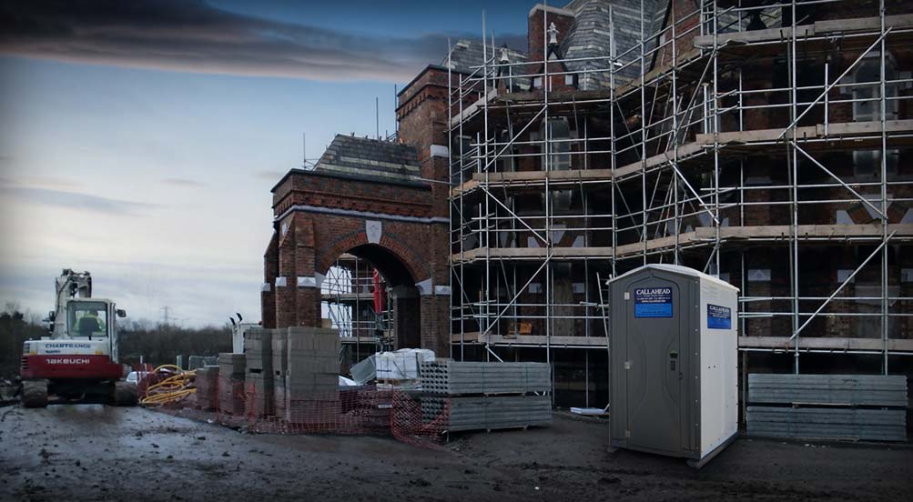 The Construction Wash and Flush Portable Toilet For Road Work