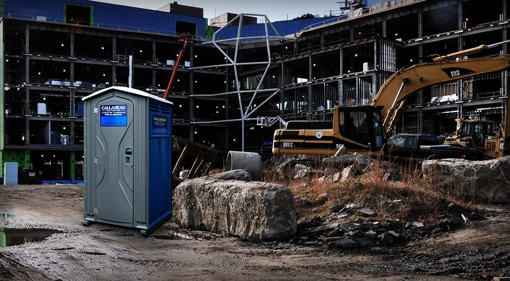 The Falcon PT16 Portable Toilet At Jobsite