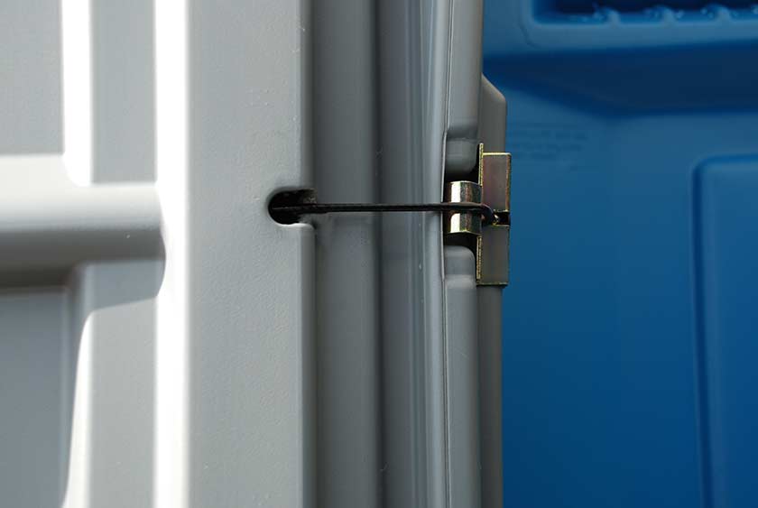 SPRING LOADED DOOR CLOSES AUTOMATICALLY