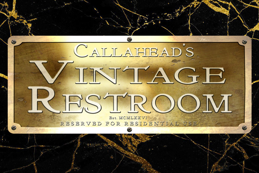 THE VINTAGE'S GILDED AGE STYLE CUSTOM DESIGNED SIGN