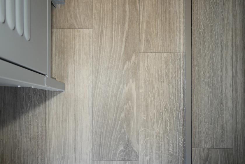 WIDE GREY PLANKED ARMSTRONG FLOORS