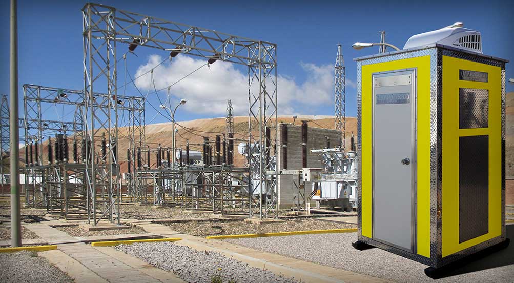 The A16 Portable Locker Room Near A Power Plant