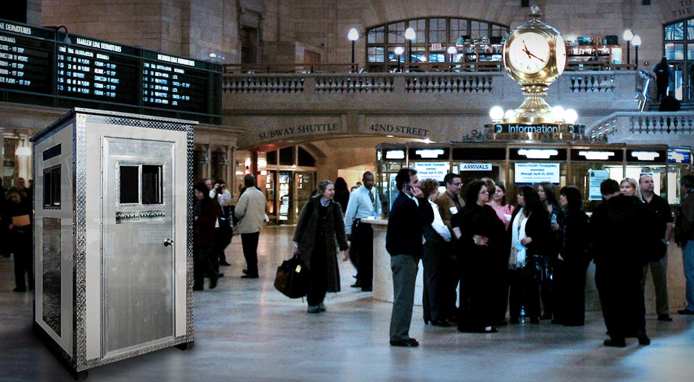 The A16 Portable Security Booth For Grand Central
