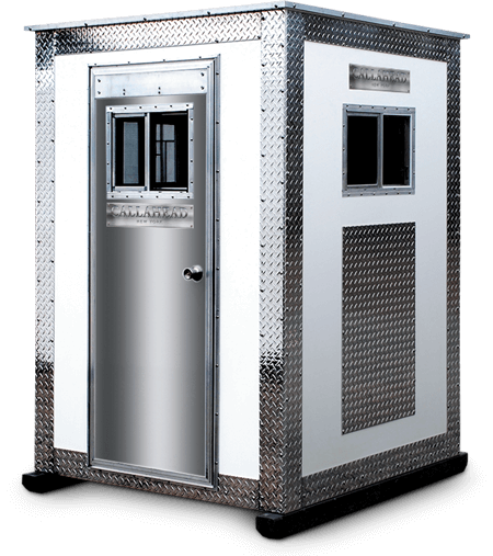 A25 Portable Security Booth front view