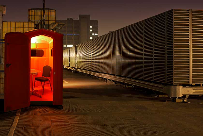 THE SAFETY SHED IS GREAT FOR NIGHTTIME SECURITY