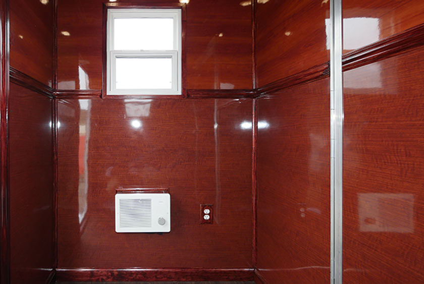 HIGH GLOSS FAUX CHERRY WOOD WALLS AND FINISH 