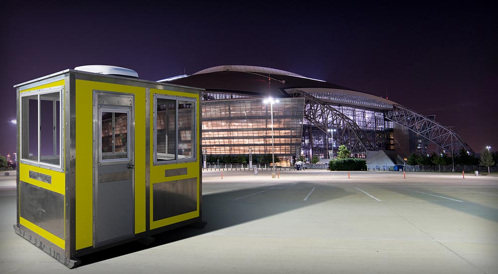 The World View 32 Security Booth Perfect For Stadium Parking
