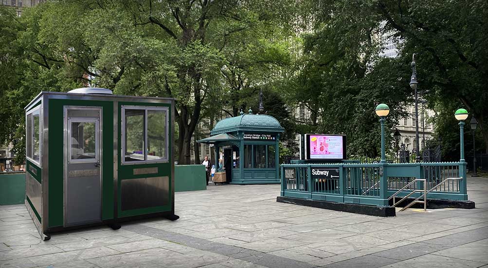 The World View 32 Security Booth In The Park