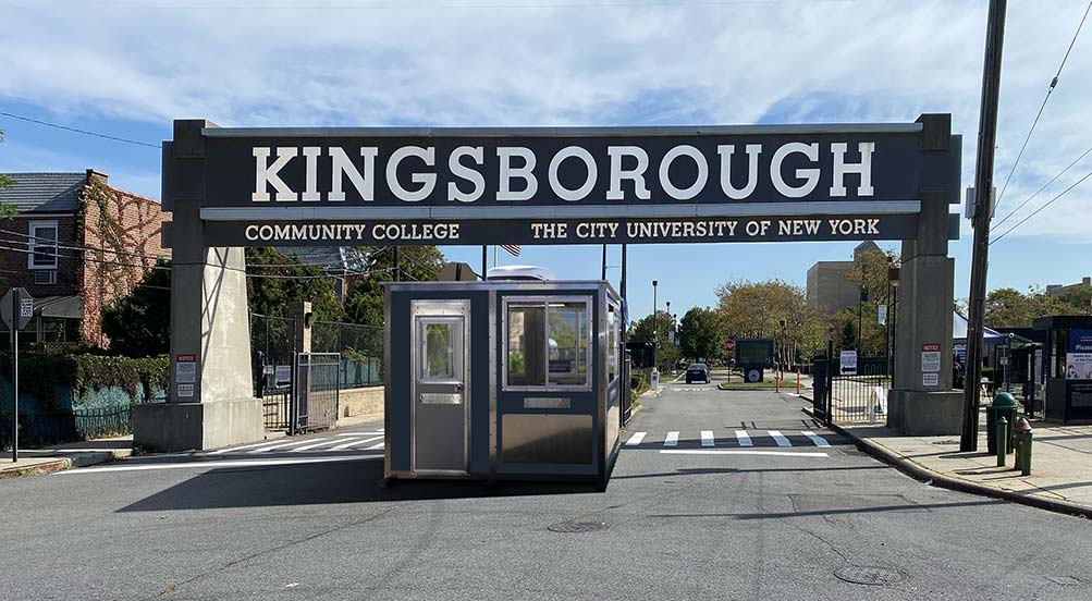 The World View 32 Security Booth Is Perfect For A College Campus