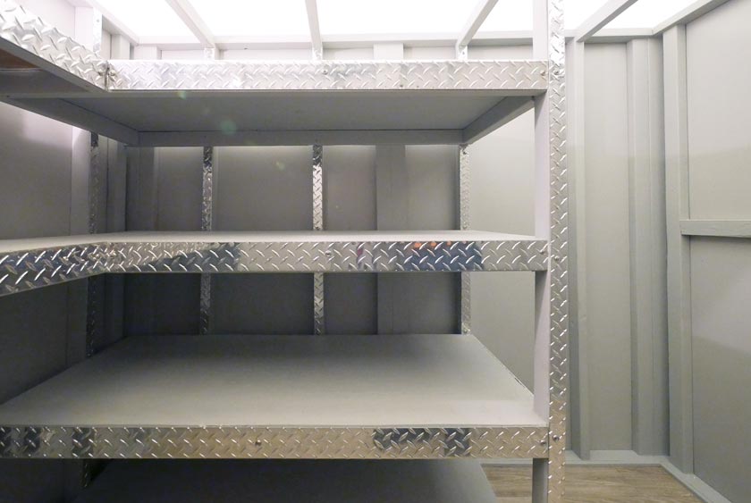 STURDY SHELVING SUPPORTS HEAVY WEIGHT
