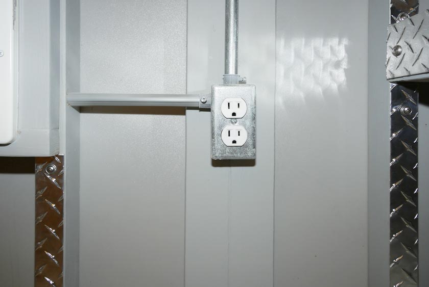 TWO-WAY 110V OUTLET FOR CONVENIENCE