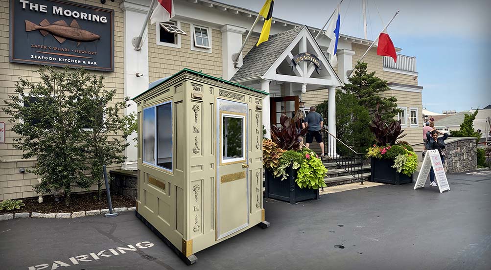Valet Key Booth 25 | Valet Key Booth in Front of a Restaurant