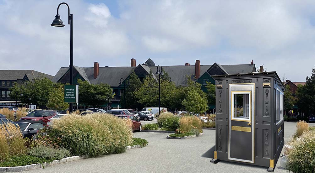 Valet Key Booth 25 | Valet Key Booth at a Shopping Strip