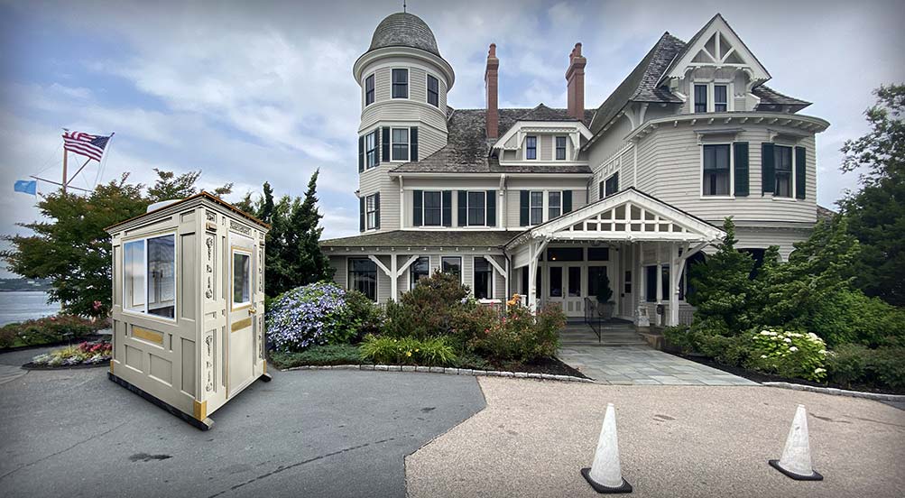 Valet Key Booth 25 | Valet Key Booth in Front of a Bed and Breakfast