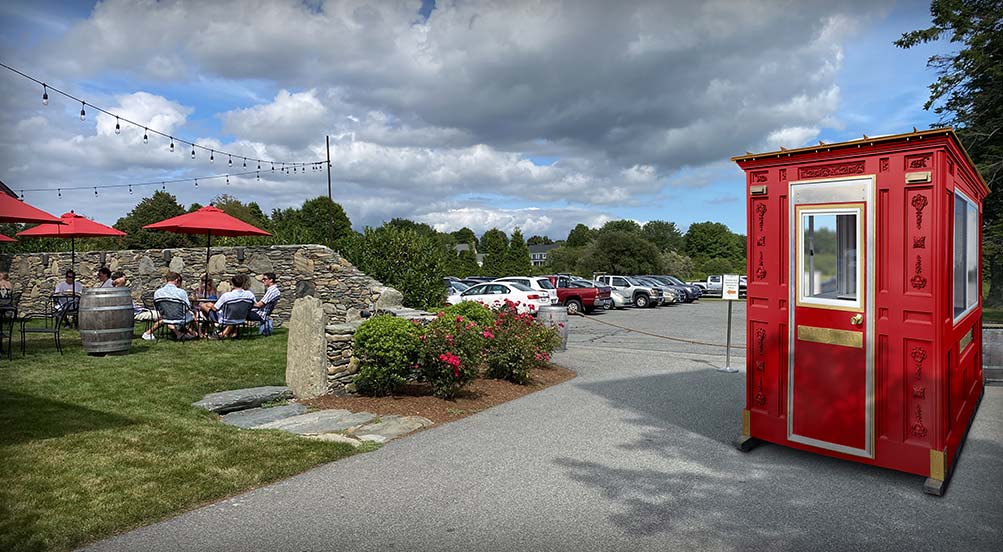 Valet Key Booth 25 | Valet Key Booth at a Parking Lot.