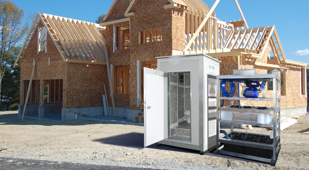 Water & Sewer Tower  | Water & Sewer Tower at a New Home Construction Site