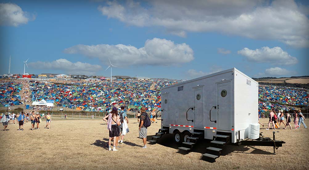 The A Navy Shower Trailer Near Special Event