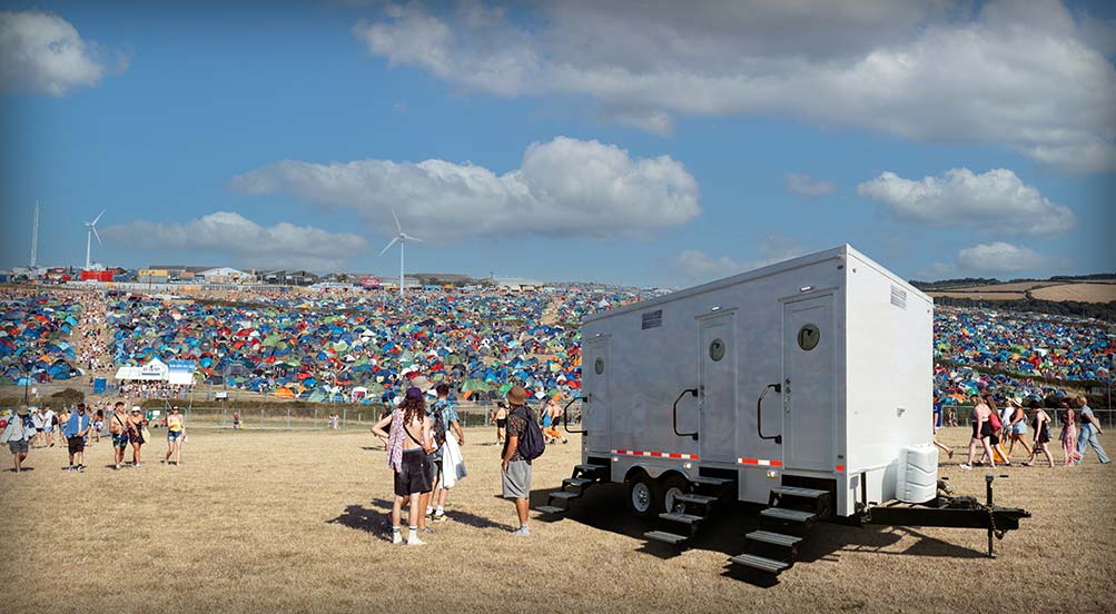 The A Navy Shower Trailer Near Special Event