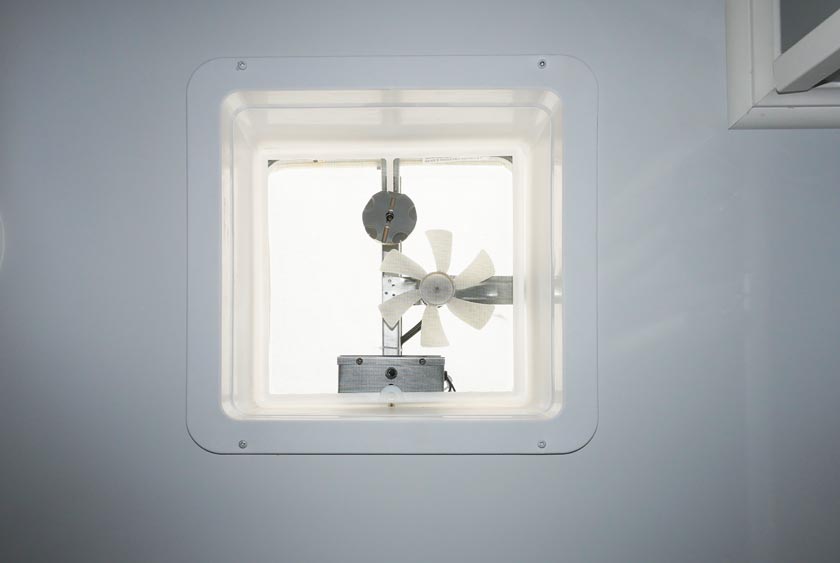 VENTS WITH ELECTRIC FANS FOR ADDITIONAL AIR CIRCULATION