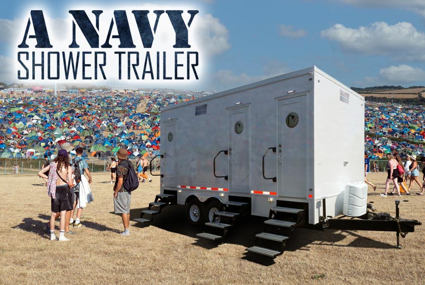 A NAVY SHOWER TRAILER BY CALLAHEAD