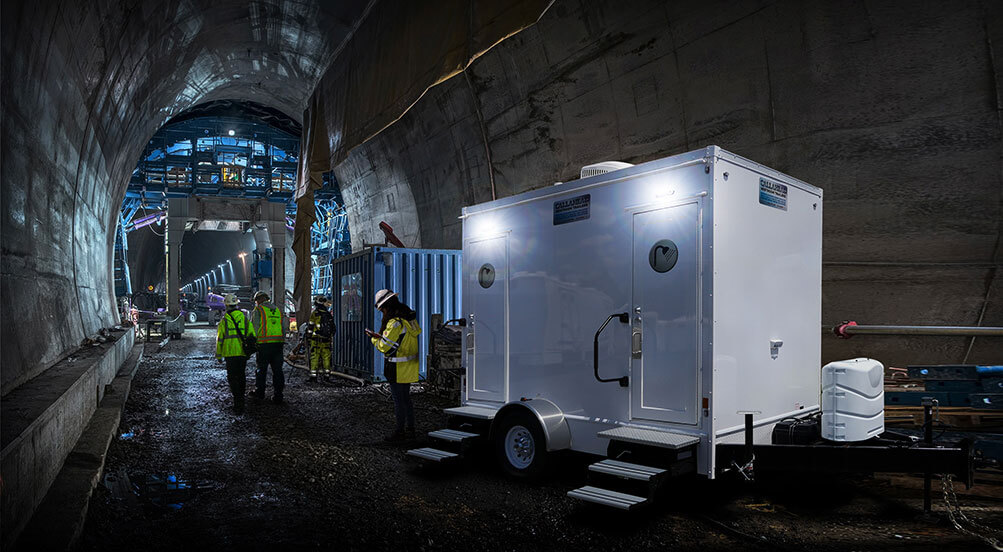 FogHorn Shower Trailer At Tunnel Construction