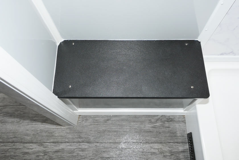 BENCH SEAT PROVIDES CONVENIENCE WHILE DRESSING AND UNDRESSING