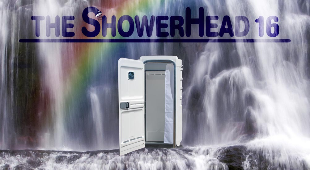 The SHOWER HEAD 16 Portable Shower by CALLAHEAD 1.800.634.2085