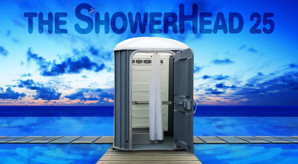 The SHOWER HEAD 25 Portable Shower by CALLAHEAD 1.800.634.2085