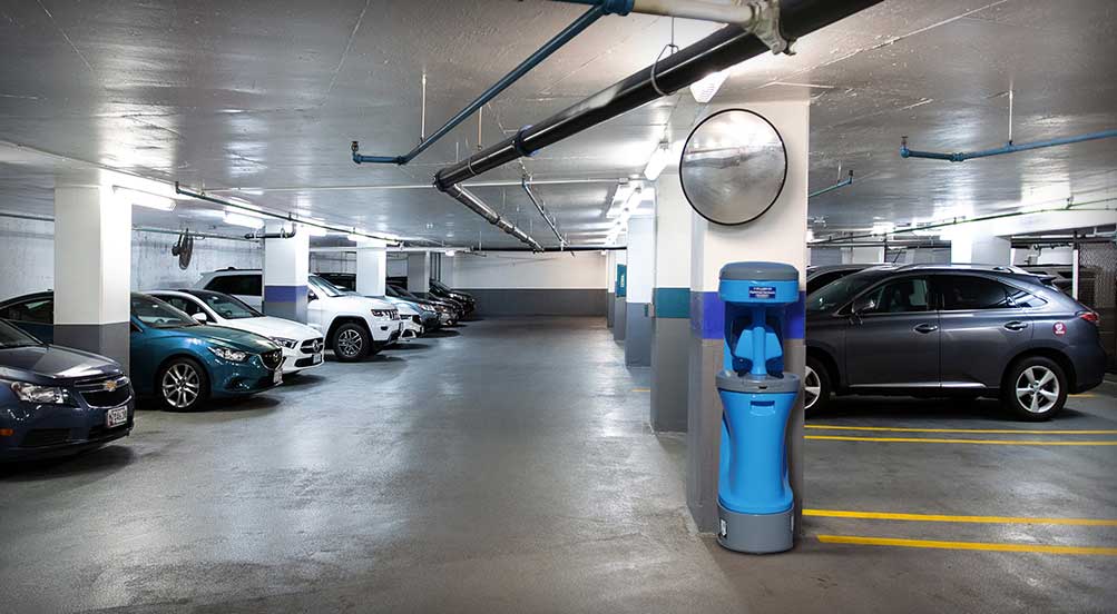 The Ocean Sink In Parking Garage