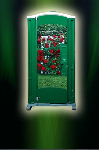 The Garden Head Portable Toilet, Outside